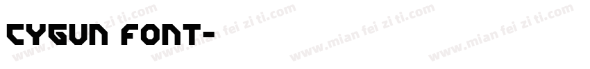 CYGUN font字体转换